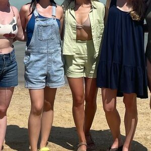 Abercrombie & Fitch Green Linen set